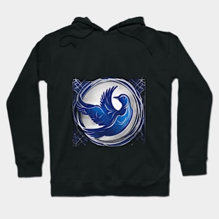 Blue Phoenix Rising Artwork No. 945 Hoodie